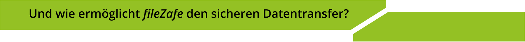 Untertitel: Wie ermöglicht fileZafe den sicheren Datentransfer?